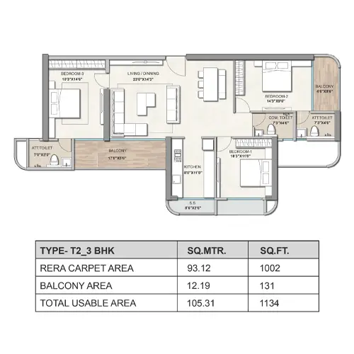 Today Codename Eden Gardens 2 bhk