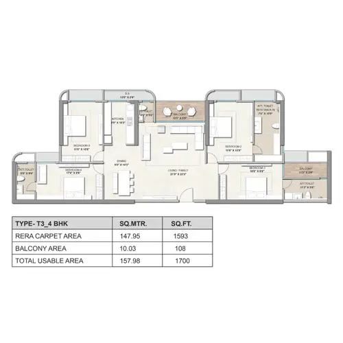 Today Codename Eden Gardens 3 bhk